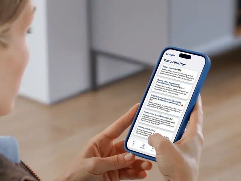 Personalized recommendation cards showing specific action steps